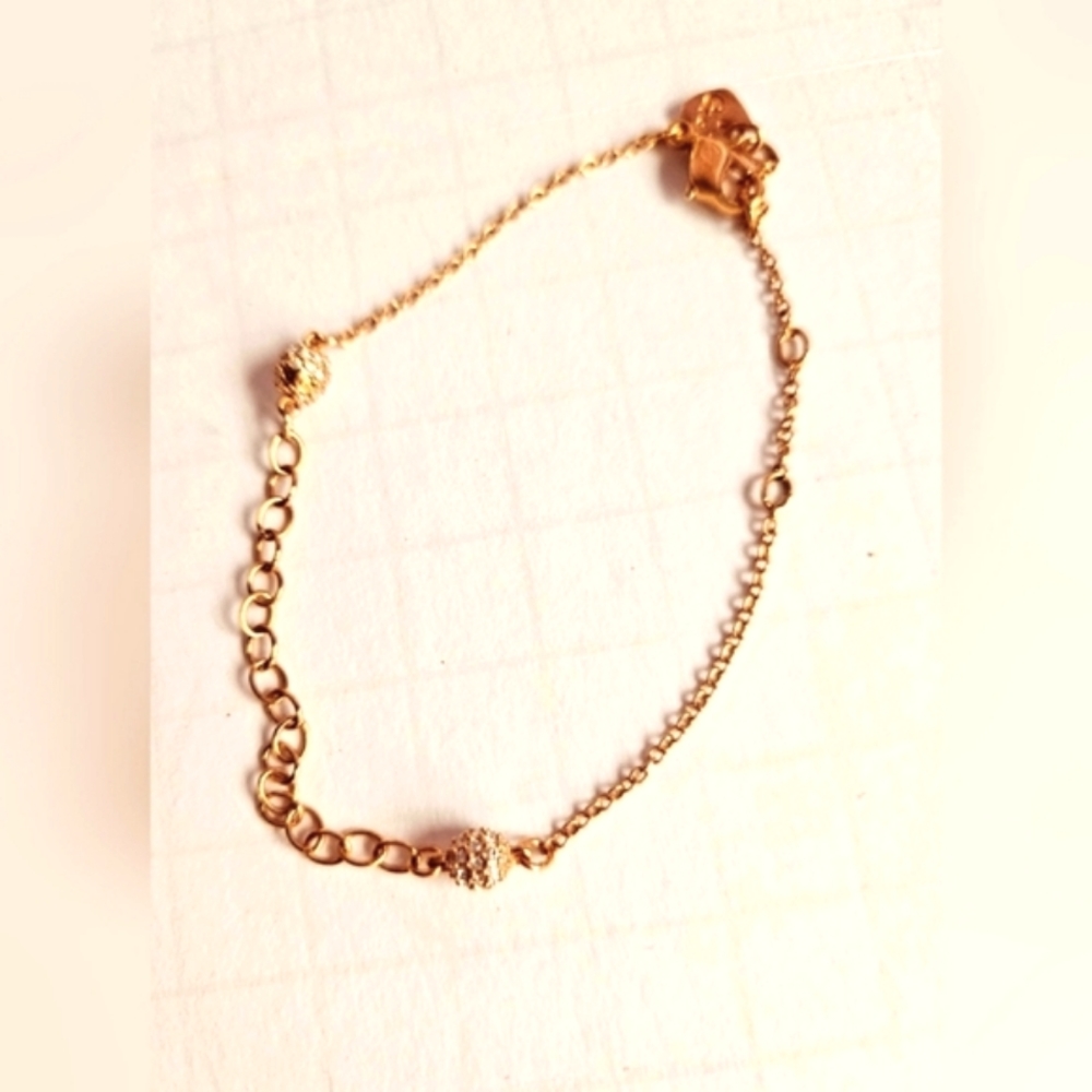 Rose gold ankle bracelet